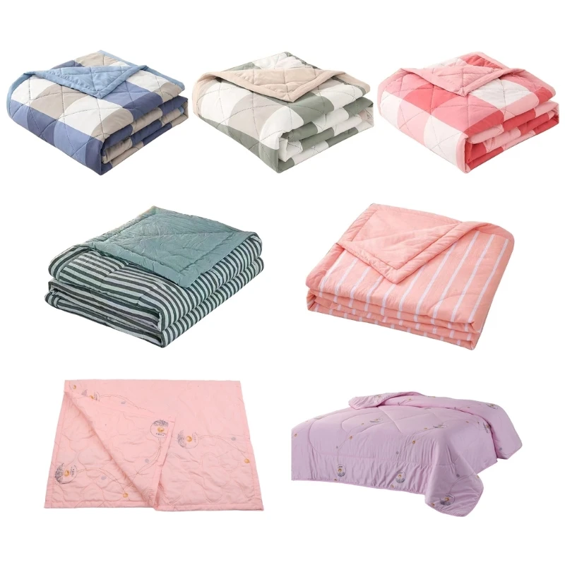 Cooling Blankets Cooling Comforter, Lightweight Breathable Cotton Quilt for Hot Sleepers, Absorbs Body Heat Cooling Bedd