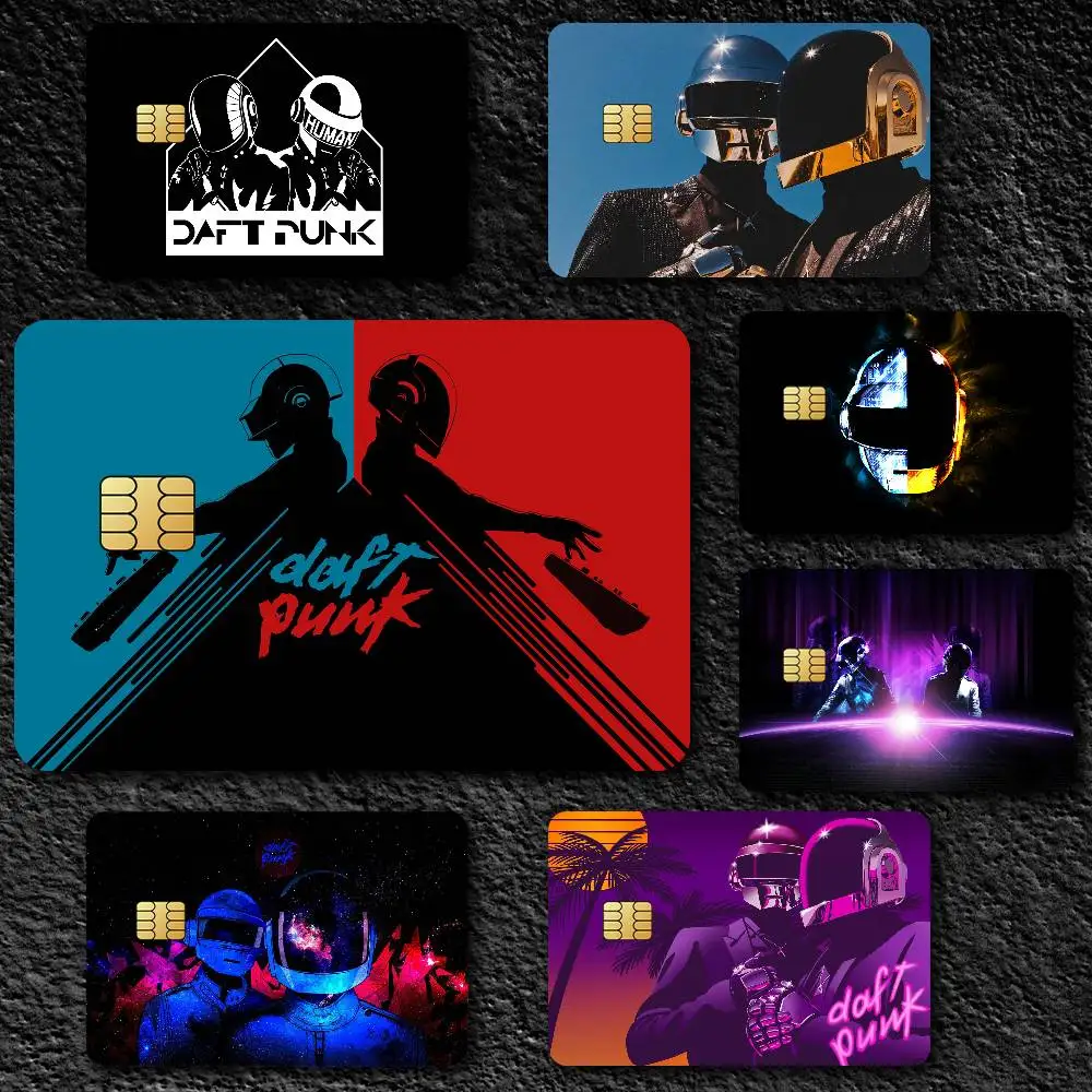 The Band D-Daft P-Punk Credit Card Skin Stickers for Bank Card Bus Metro Card Sticker Waterproof Gift