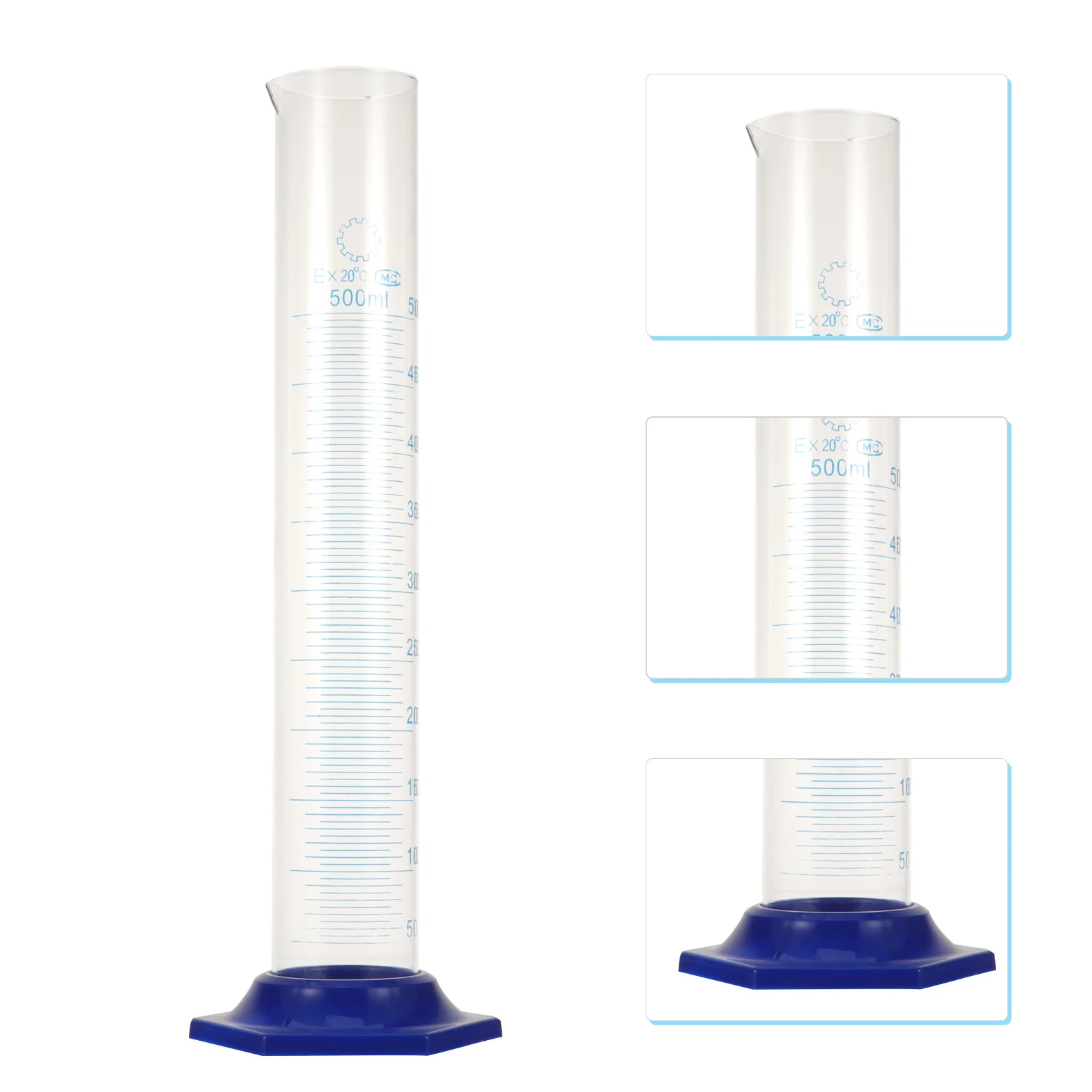 2 Pcs Graduated Measuring Cylinder Laboratory Glassware Droppers Measure Cylinders