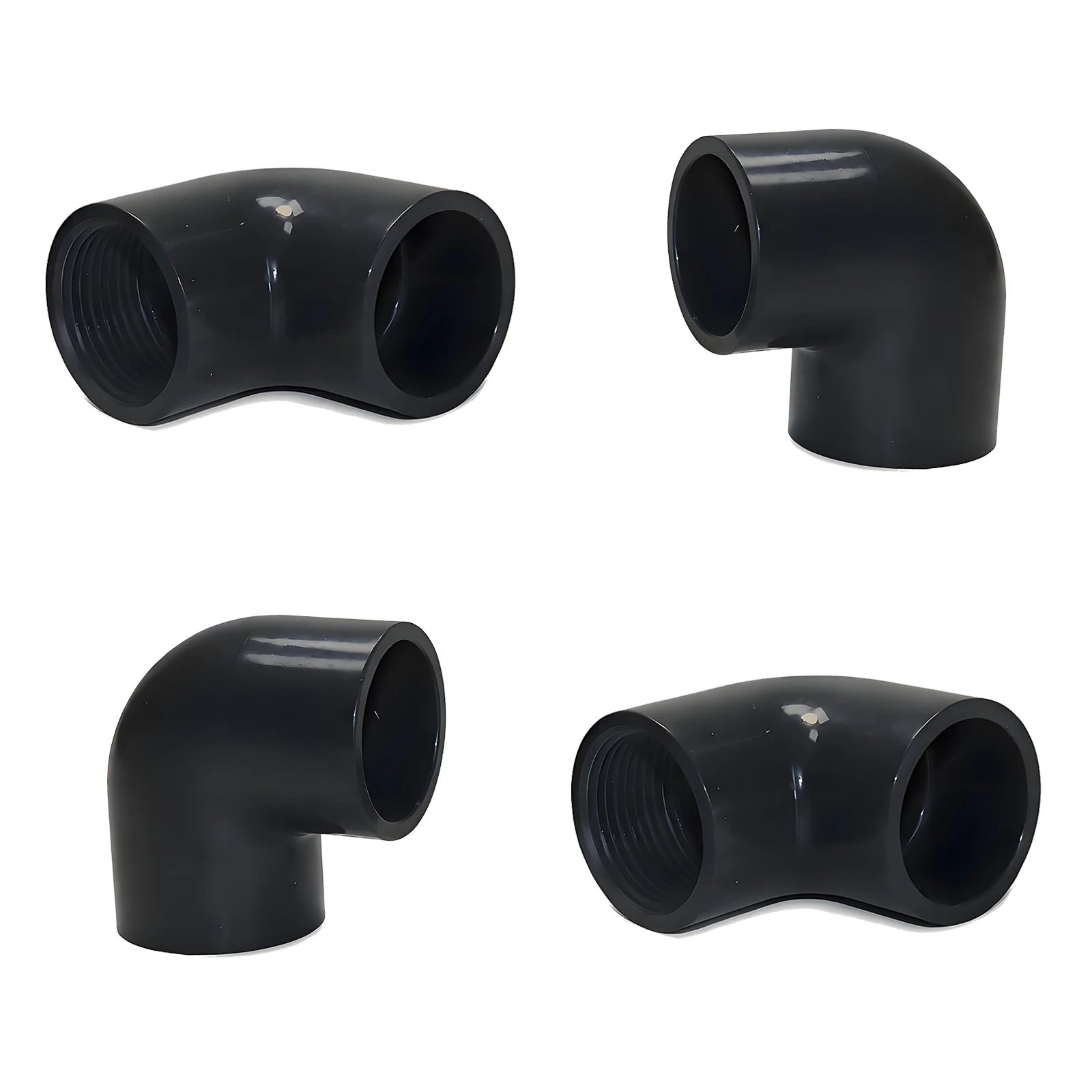 1Pcs Elbow Joint Fittings, Internal Thread Water Pipe Fittings, Semi Threaded And Semi Inserted Elbows UPVC Internal Thread