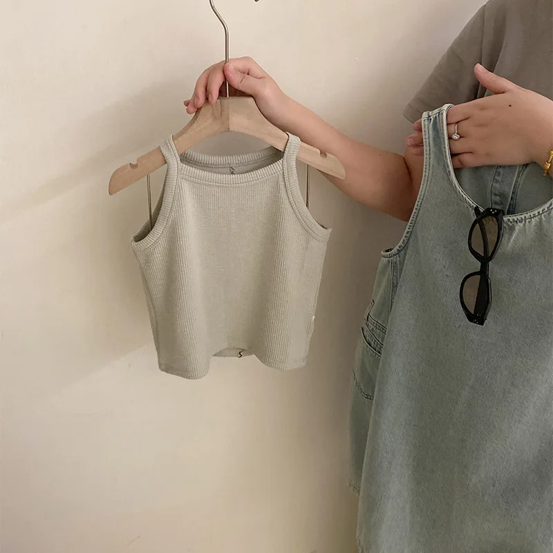 كاوبوي سترة فستان بنات صيف جديد متعدد الاستخدامات لطيف بلون سترة 2025 الاتجاه تنورة عصرية قطعتين مجموعة 110-170 سنتيمتر