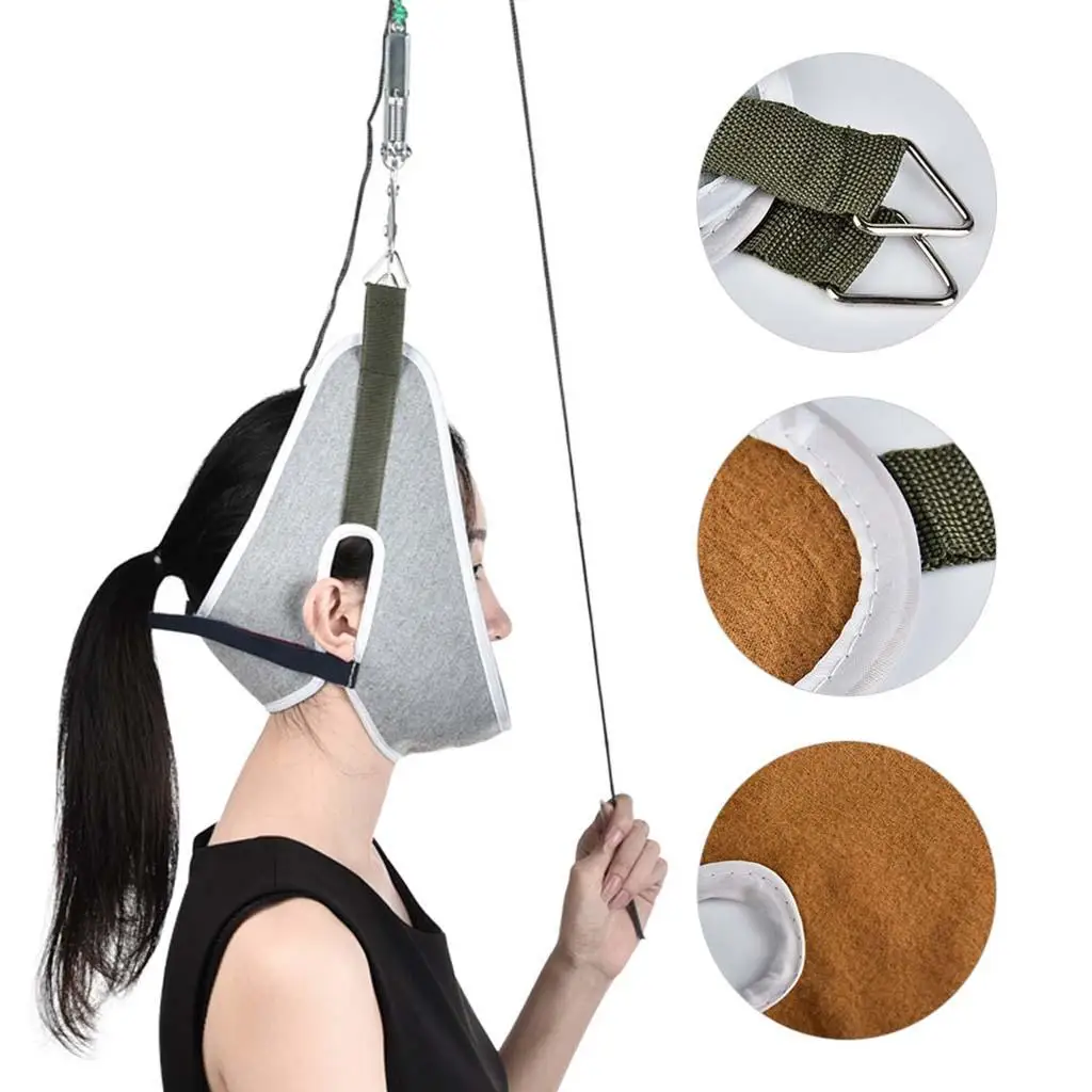 

Cervical Neck Traction Device for Migraine Relief Adjustment Chiropractic for