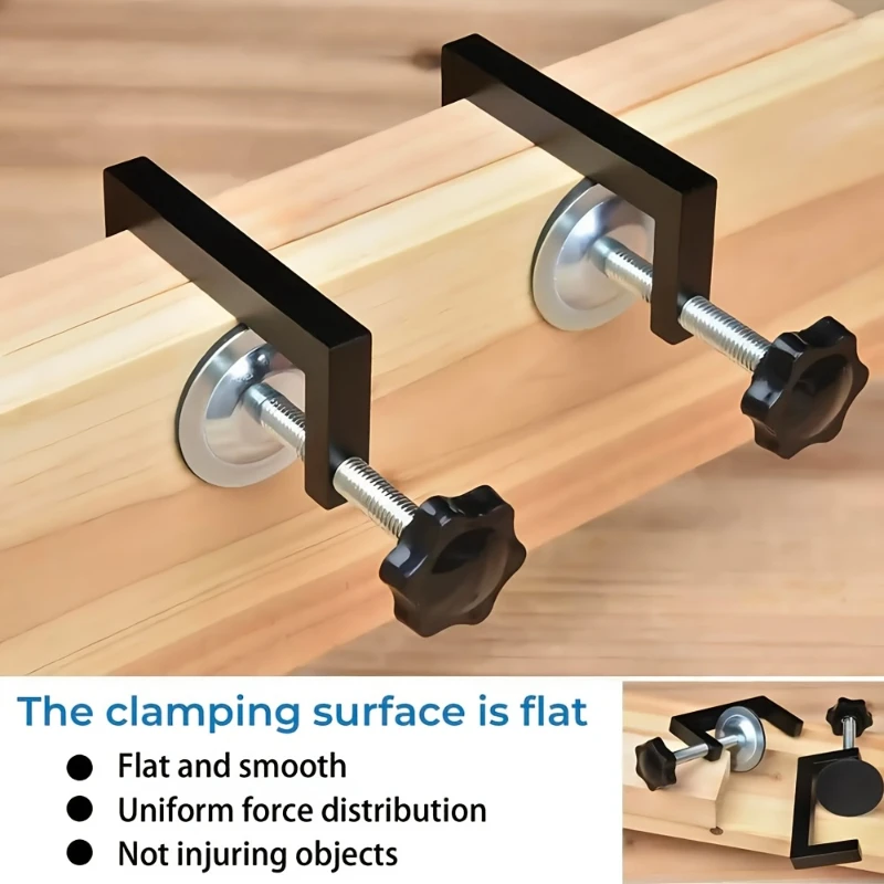 Cabinet Installation Clamp F-Clamp Aluminum Alloy Clamp-Woodworking Fixed Jig Clamp 10-57mm Adjustable G-Clamp, Fixing Clip Tool