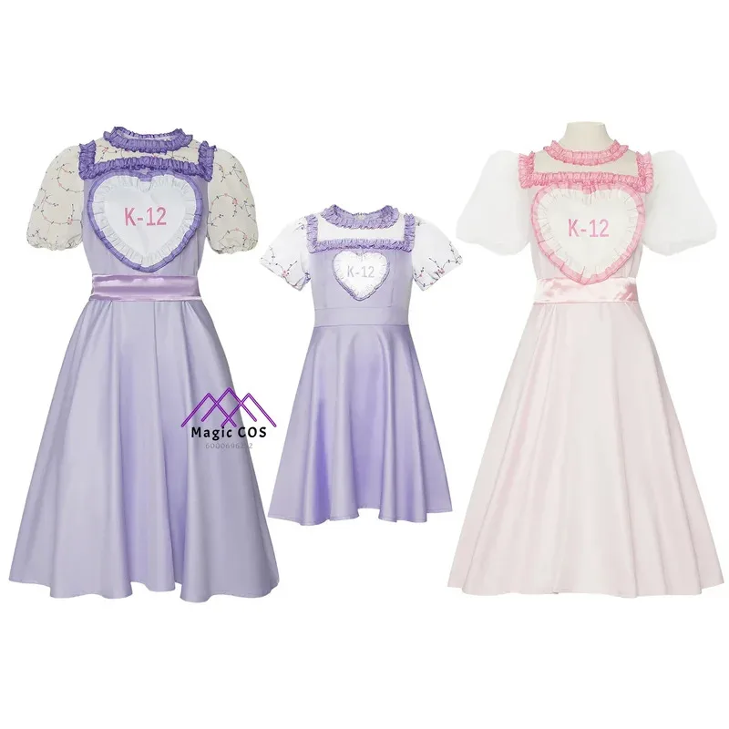 

K12 Crybaby Angelita модный карнавальный костюм женское розовое фиолетовое платье Melanie Martinez милый наряд для девочек костюм на Хэллоуин