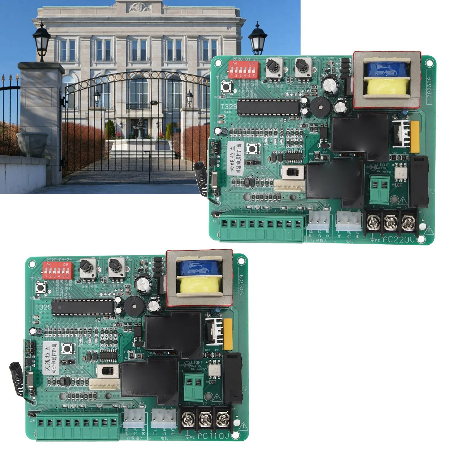 110/220V Universal Circuit Control Board for Sliding Gate Opener Main Electronic Control Board for Sliding Gate Motor