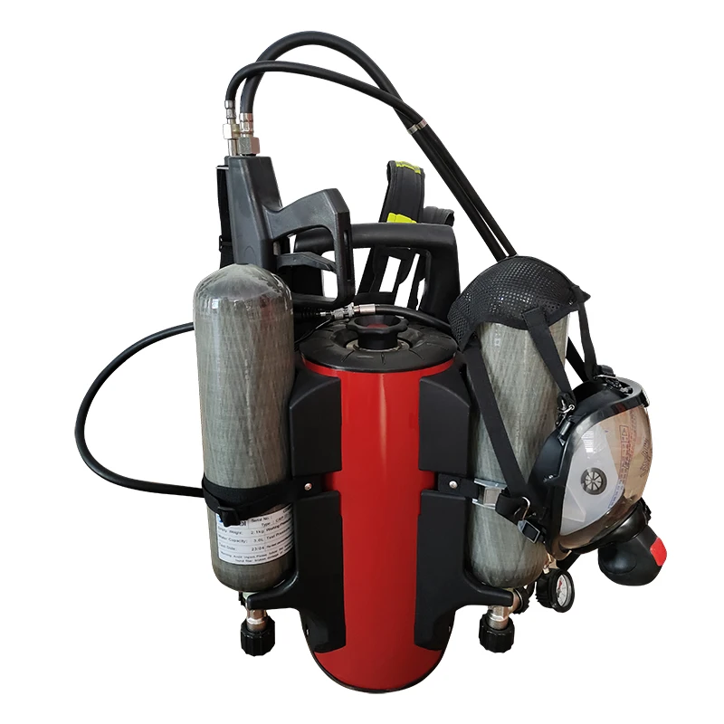 Wholesale Firefighter 12L Backpack Water Mist Fire Fighting System with Air Breathing Apparatus
