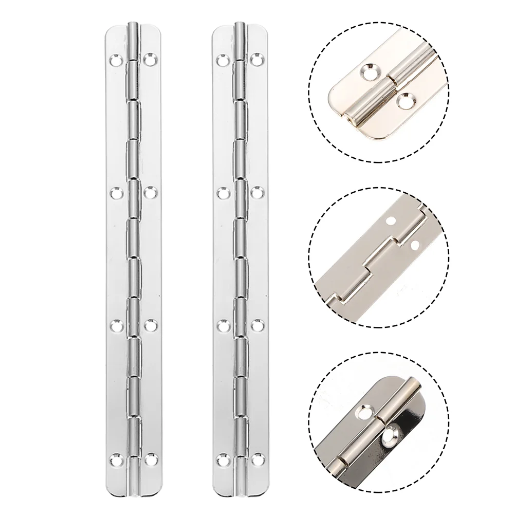 2 Pcs Hinge Cabinet Hinges Table Piano Heavy Duty Decorative Stainless Steel Window