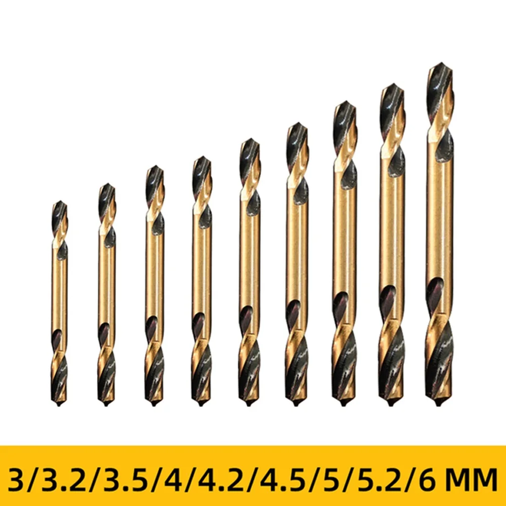 1PCS HSS Double-headed Auger Drill Bit 3/3.2/3.5/4/4.2/4.5/5/5.2/6.0mm For Bench Drill Stainless Steel Iron Aluminum Alloy