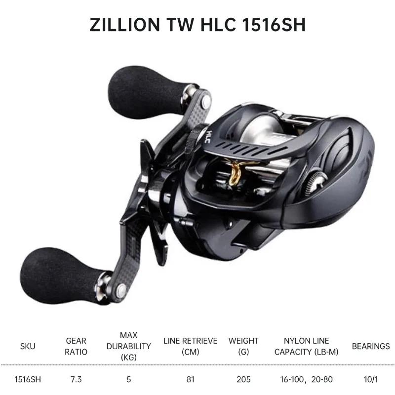 DAIWA CLASSIC ZILLION TW HLC 1516SH 1516SHL Ultra-Long Cast