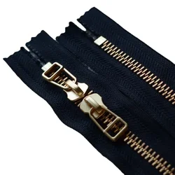 2pcs/Lot 8# 30 To 90cm YKK Metal Zipper Repair O-shape Black Coffee Close End Fastener Leather Suitcase Handbag Sewing Accessory