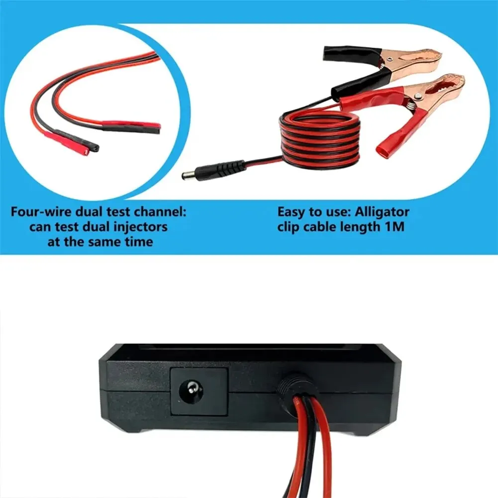 Upgraded Fuel Injector Tester & DIY Cleaning Tool - Test Two Injectors Simultaneously 8 Pulse Power Drive Mode