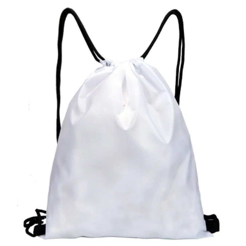 Promotional Drawstring Bag Sublimation Print Blank Backpack Draw String Bag For Children Kids Men Woman