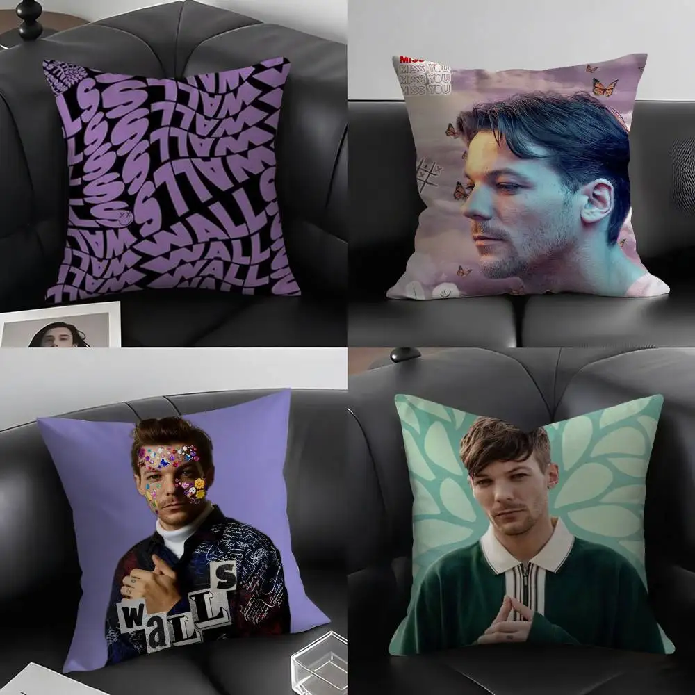 

Louis Singer Tomlinsons Pillow Case Home Dorm Chair Back Short Plush Double-sided Printing Office Nap Time Cushion Cover