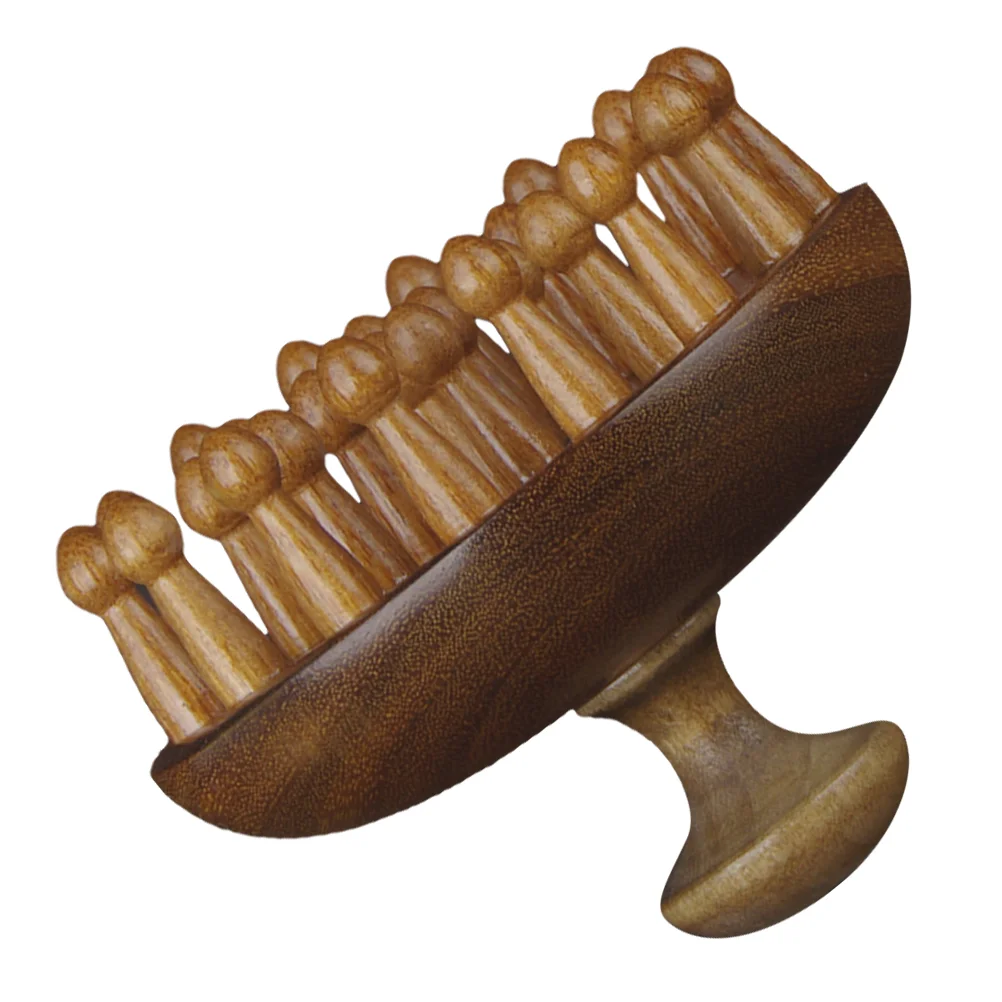 

Scalp Massage Comb Lamp Shade Clip on Shampoo Hair Brush Opaque Combs for Thick Wood Massager Wooden