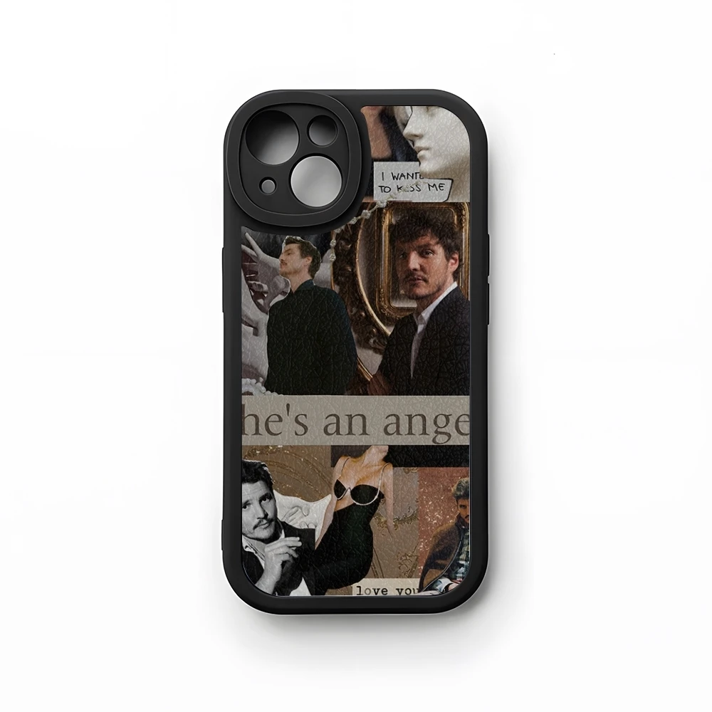 Pedro Pascal Collage Pics Phone Case 2024 For iPhone 16 15 14 11 12 13  lambskin silicone Pro Max Mini X XR XS 7 8 Plus cover