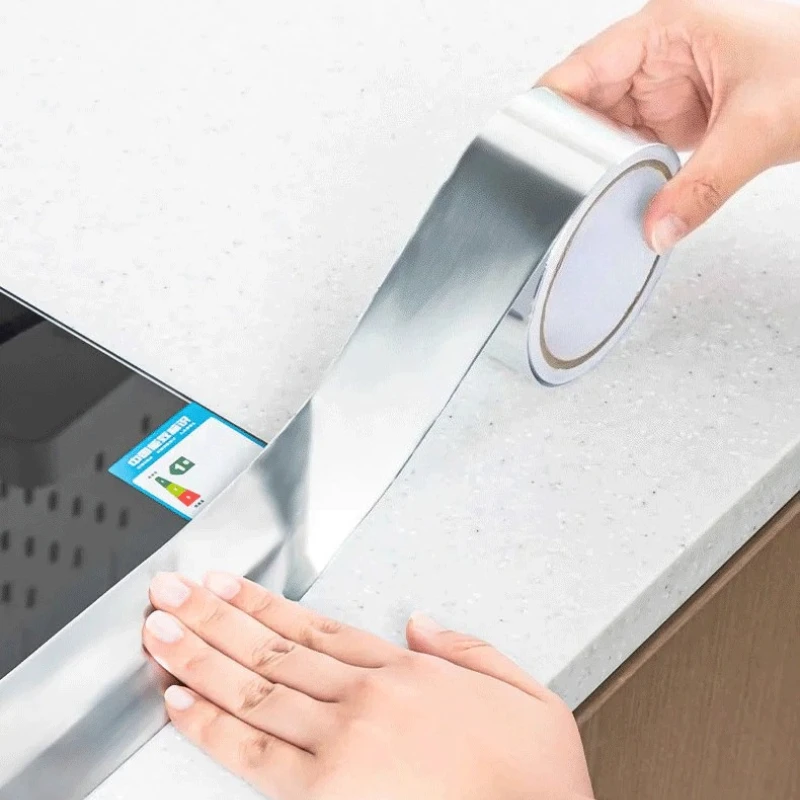 Cinta de papel de aluminio de 4,8 cm de ancho, 20m, sellado de conductos HVAC, secador, ventilación, aislamiento térmico, reparaciones de conductos, resistente al calor, resistente al agua, 2 uds.