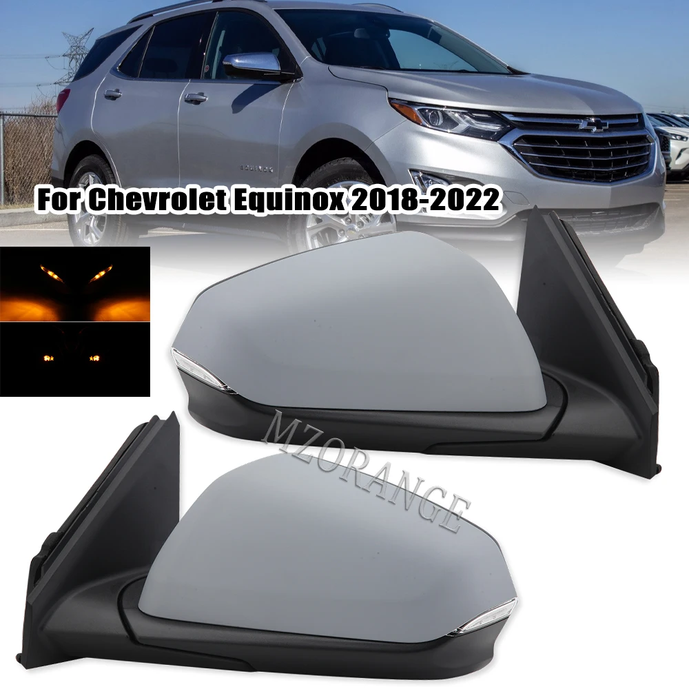 Car Side Rearview Mirror Assembly For Chevrolet Equinox 2018 2019 2020 2021 2022 10 Pins For GMC 2022 Terrain AT4 Car Parts