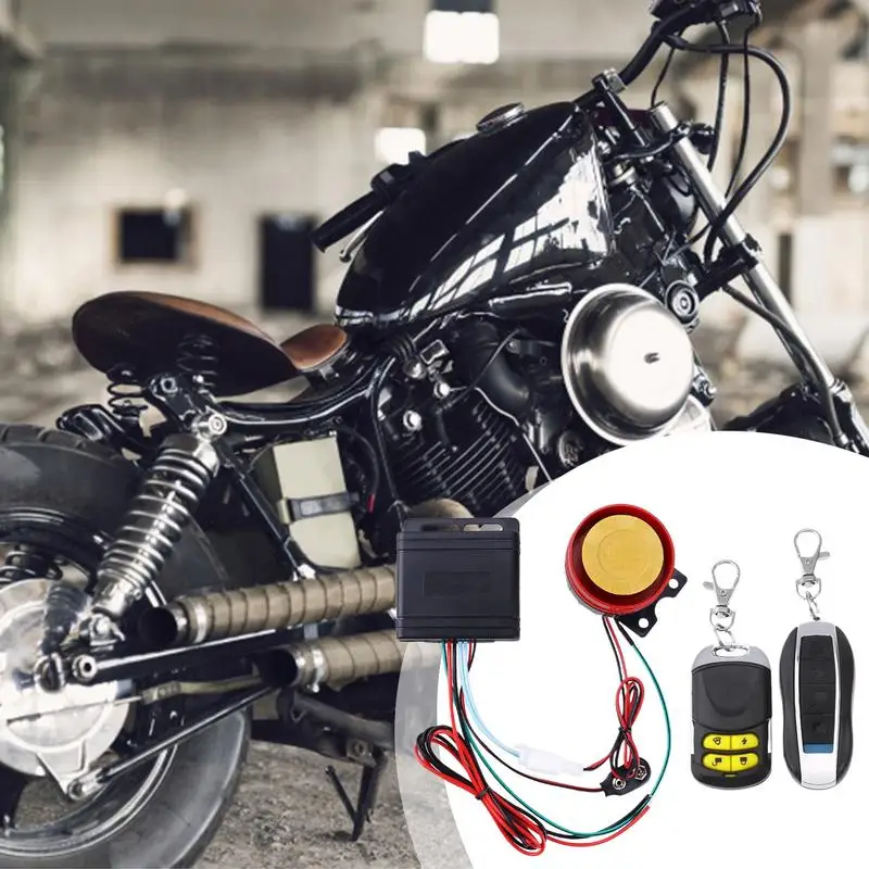12V Motorcycles	Engine Start Alarm Motorcycle Anti-Theft Alarm Security System Burglar Remote Control System for Electric Cycles