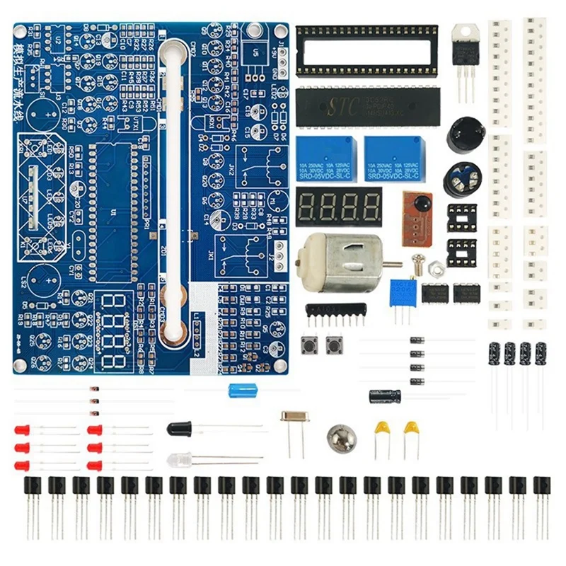 Simulation Production Line Electronic DIY Kit Science Experiment Fun Circuit Board DIY Kit For Circuit Welding Practice