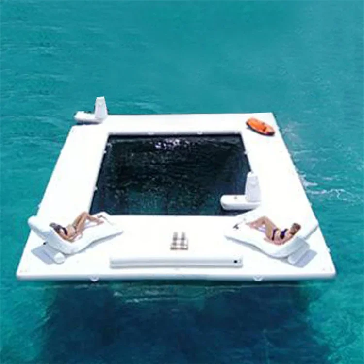 Ontspannende Opblaasbare Sofa Stoel Zwembad Float Water Speeltoestellen Lounges Drijvende Eiland Opblaasbare Pontons