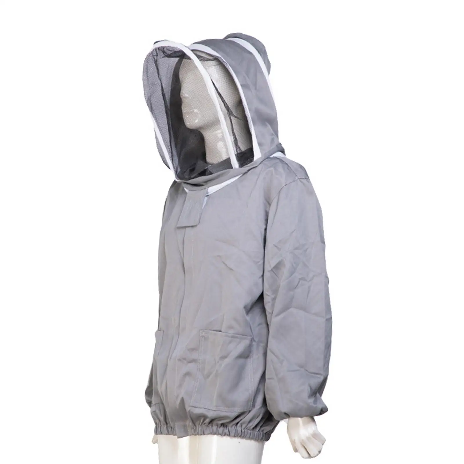 Beekeeping Jacket with Fencing Veil Breathable with Hat Equip