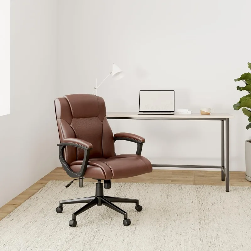 Chaise de Bureau à Dossier Haut Ergonomique, avec Support Lombaire, pour Gaming