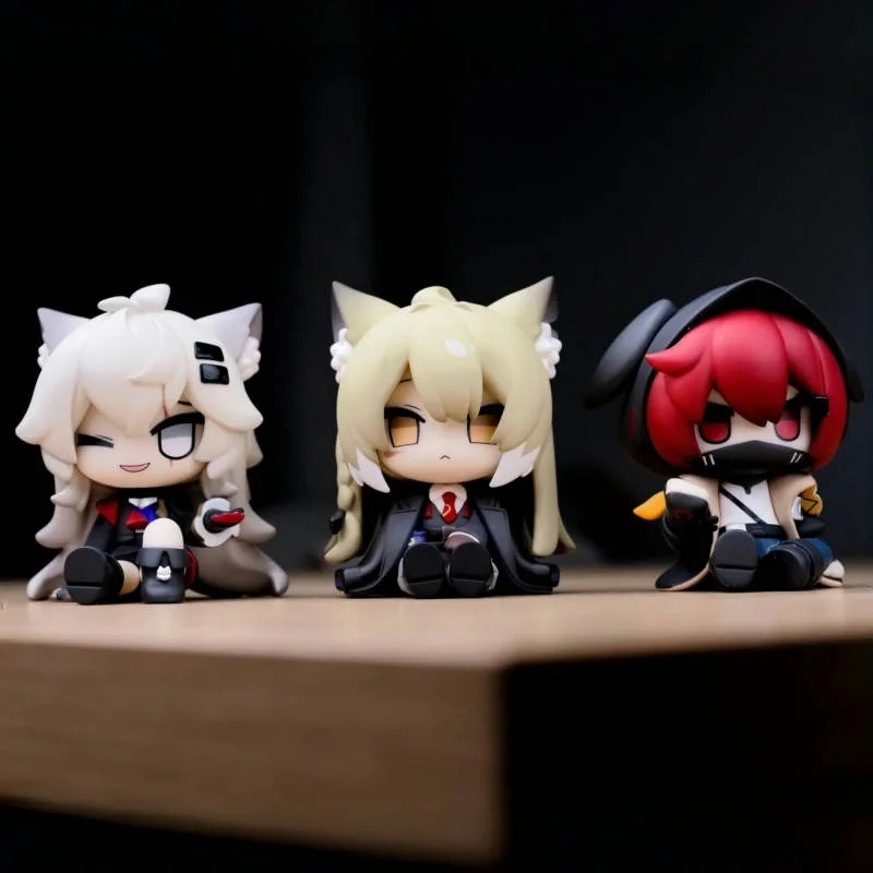 

В наличии Arknights Mini Series фигурки чиби карнавальные ночные фигурки коллекция украшения украшения модель игрушки подарки