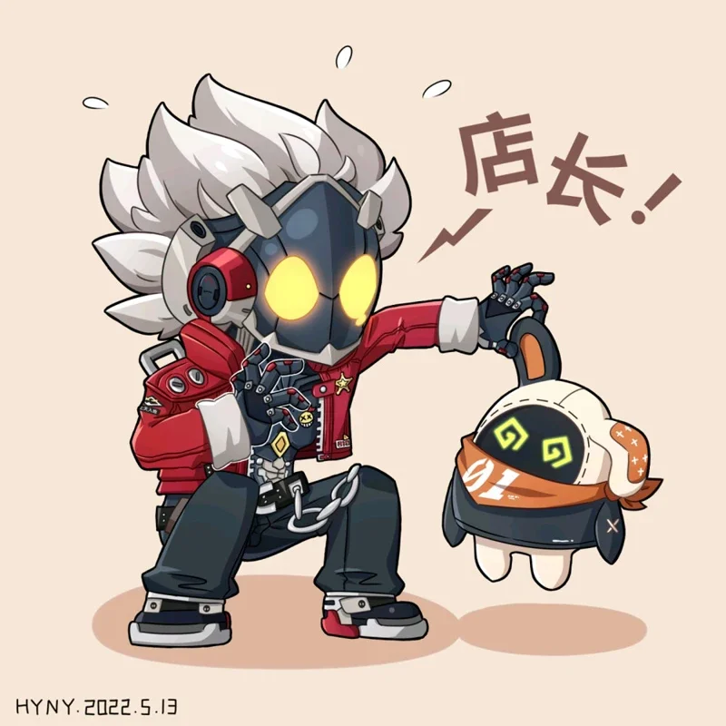 Брелок в стиле аниме Zenless Zone Zero Billy Kid, акриловый брелок для ключей, ремешок, подвесные аксессуары для фигурок, 6 см