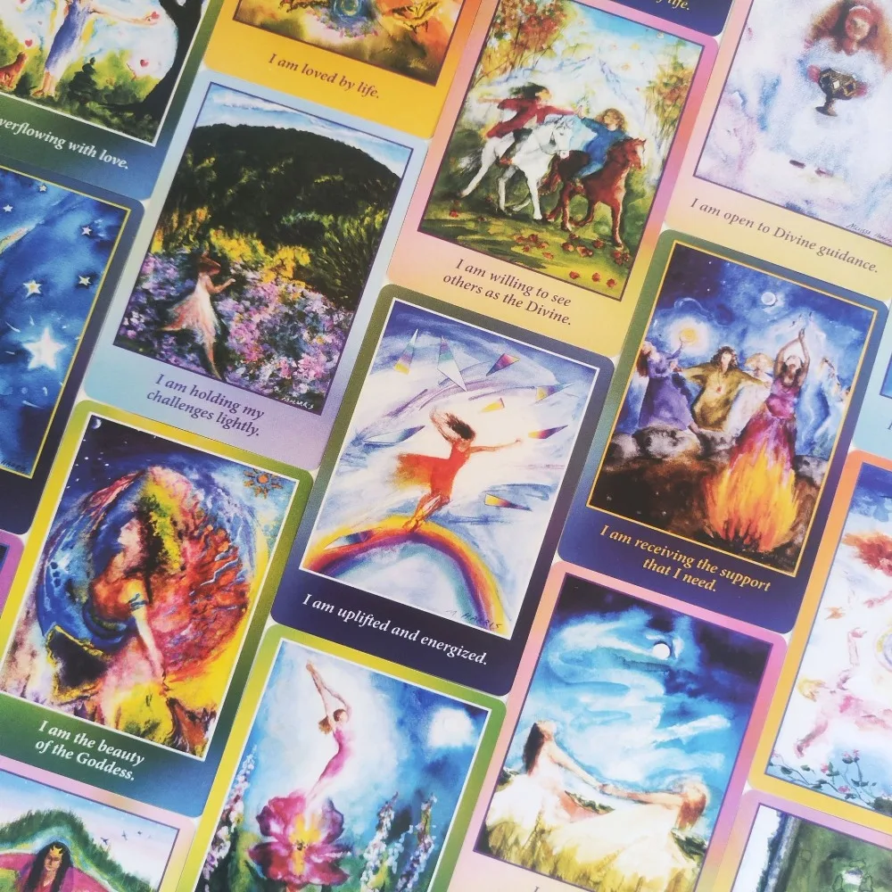 

36 Pcs 10.4*7.3cm Goddess on The Go Oracle Cards Designed Especially for The Fast-paced Life of Today's Modern Goddesses