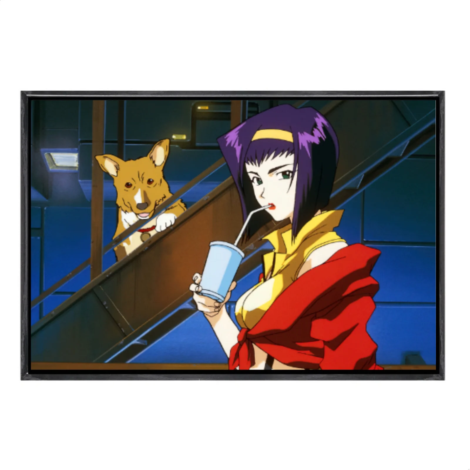 

Japanese Manga Multi-Size Canvas Poster Double Framed Wall Art,Cowboy Bebop Home Decor for Living Room Bedroom