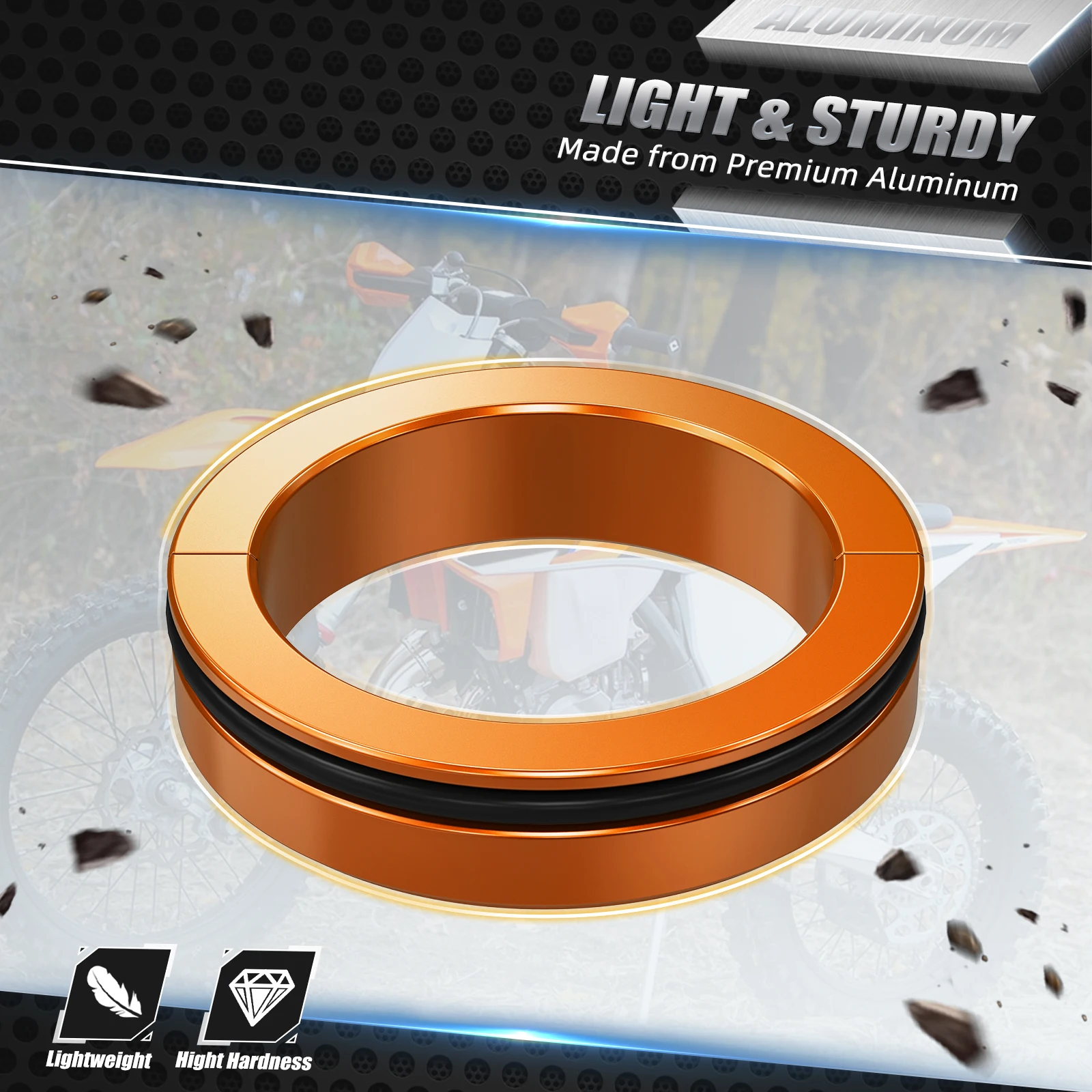 For KTM EXC 300 EXC 250 XCW 250 300 EXCF 350 EXC-F 450 500 Six Days 2017-2023 46mm Rear Suspension Shock Absorber Lowering Kit