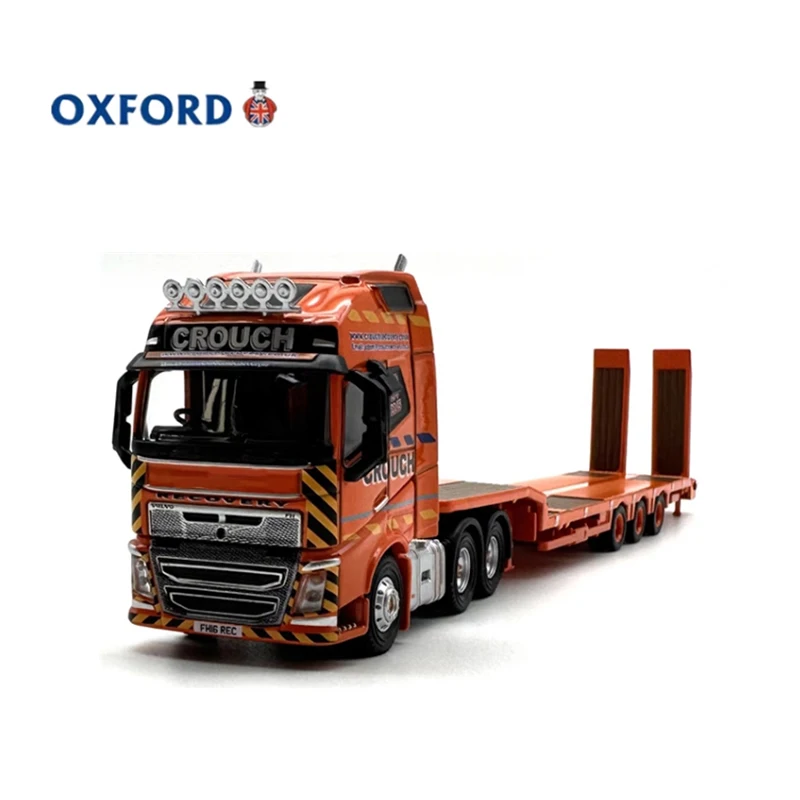 OXFORD Diecast 1:76 Scale FH4 GXL Semi-Low Loader Alloy Car Model Finished Product Simulation Toy Static Model Display