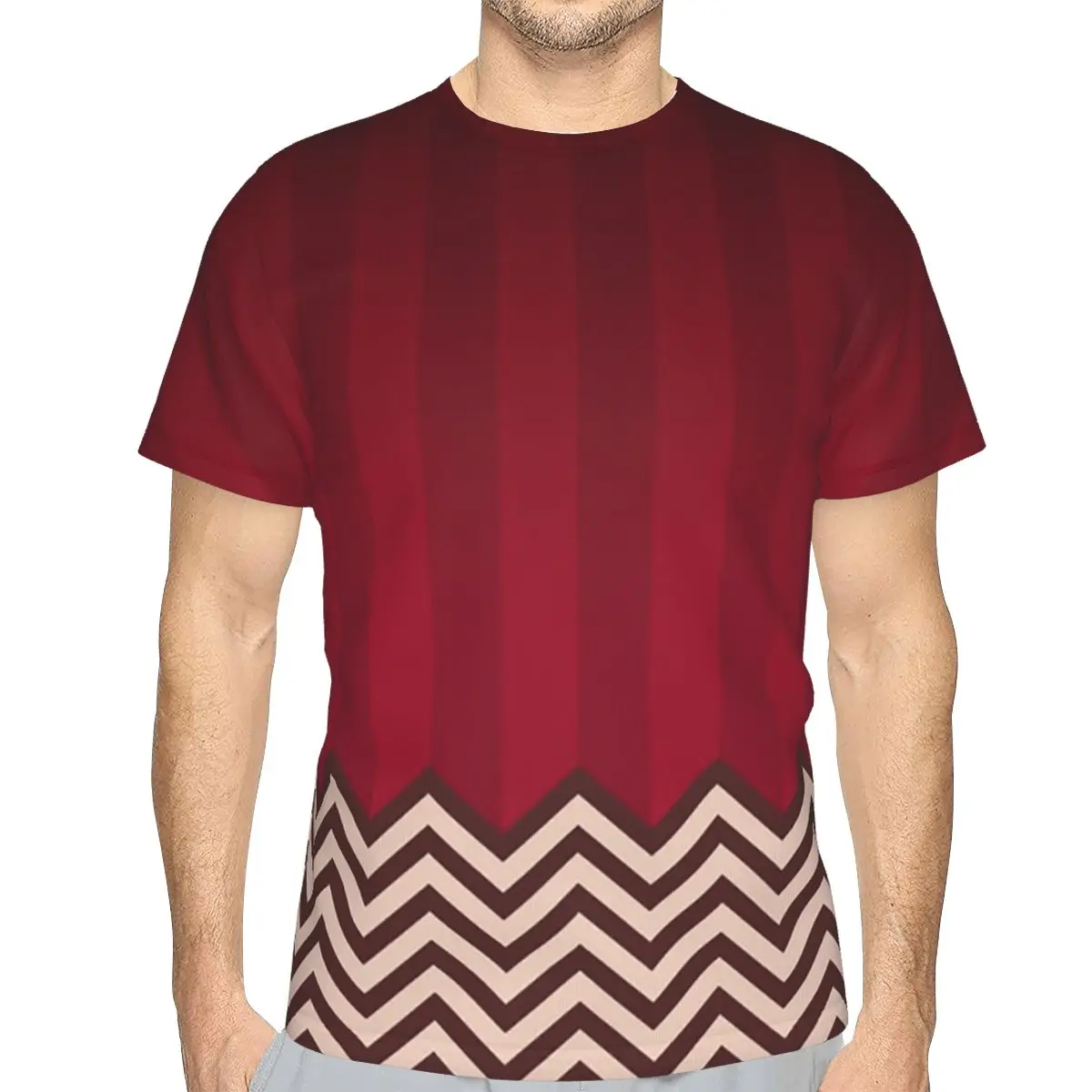 100% Cotton Twin Peaks Red Room T-Shirt Men's Classic T Shirt Men O-Neck Summer Shirts Tops