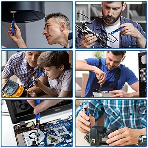 مجموعة أدوات بناء الكمبيوتر 140-IN-1: مجموعة مفكات براغي دقيقة لأجهزة الكمبيوتر المحمول، iPhone، MacBook، PS4/5، Xbox