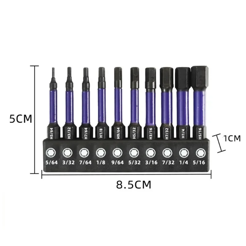 1/10pcs 60mm Magnetic Screwdriver Extension Bit Tips Holder 1/4Inch Hexagon Shank Set Drill Bit Adapter Hand Tools Accessories