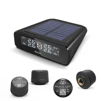 Car Wireless Solar Power Tyre Pressure Monitoring Systems  Auto Tire Pressure Safaty Alarm With 4 External Tpms