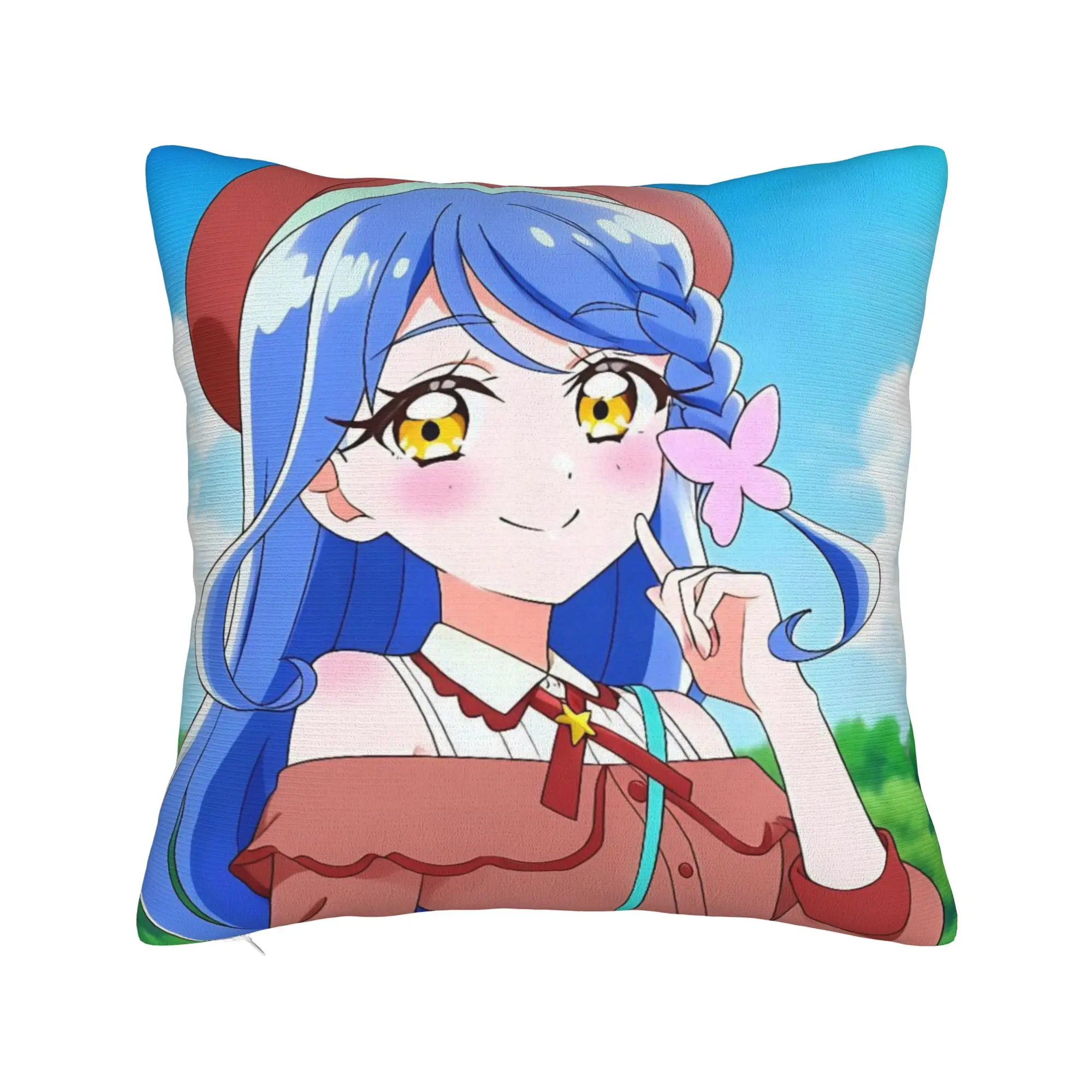 Decorative Pillowcase Soaring Sky Pretty Cure Merch Home  Throw Pillow Case Cover Zippered Multi-Size
