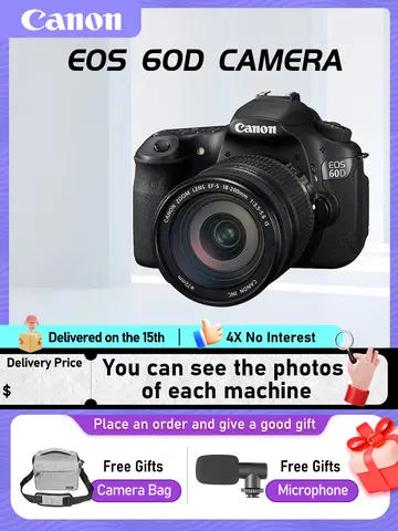 캐논 EOS 60D 70D 80D 90D APS-C 디지털 SLR 컴팩트 카메라, 전문 사진 작가, 32.50MP, 4K 비디오 카메라 (중고)