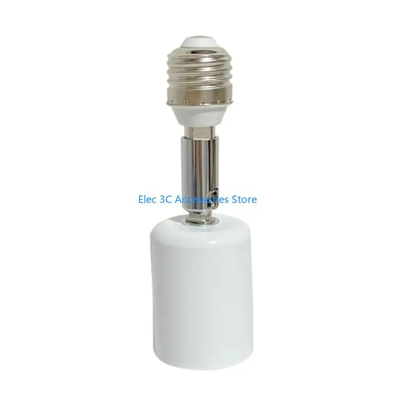 Y51A E27 Lamp Adapter  Vertical Horizontal Adjustment Heat Resistant Ceramic Metal