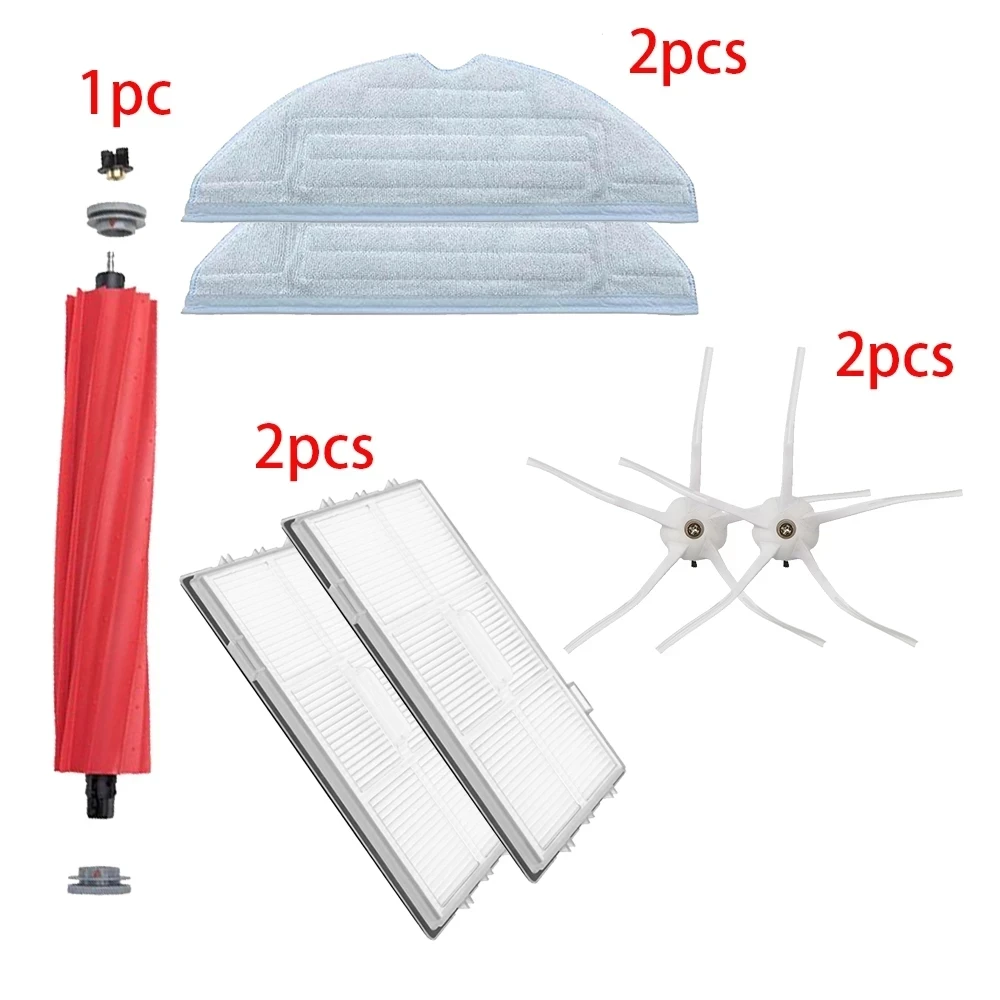 For Xiaomi Roborock S7 S70 S75 S7Max S7MaxV T7s For Roborock Vacuum Cleaner Accessories Hepa Filter Side Brush Mop Cloths