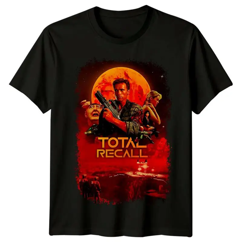 Total Recall 1991 Movie Poster Inspired  T shirt Retro 80s