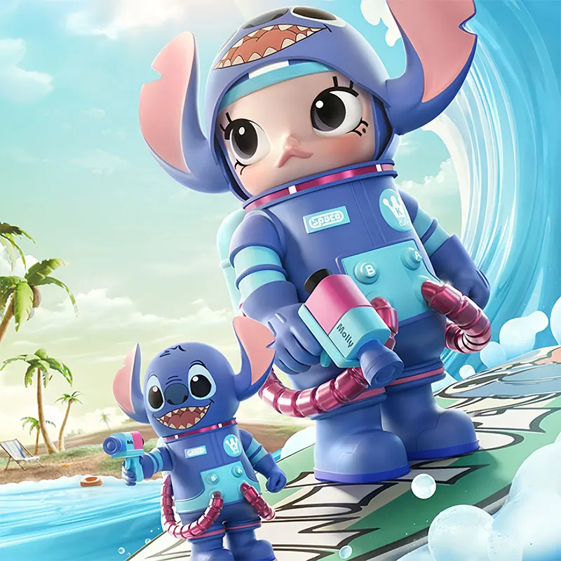 Genuine Stitch Mega Space Molly 400% Series Fashion Play Fashion Play Action Figure Doll Home Decoration Model Toy Birthday Gift