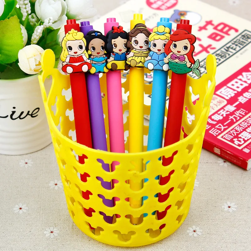 Disney Cartoon Prinzessin Süßigkeiten Farbe Stift Stange bunte neutrale Aquarell Stift Hand Ledger Briefpapier Cartoon Stift Großhandel Geschenke