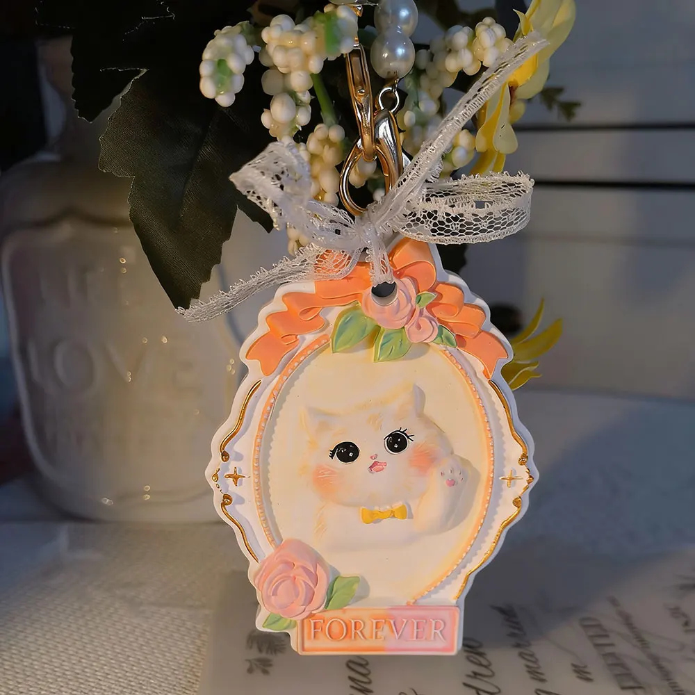 Cute Kitty Plaster Hanging Mold for Aromatherapy, for Gypsum, Cement - DIY Wardrobe Sachet, Cat Memorial Gift, Home Accent