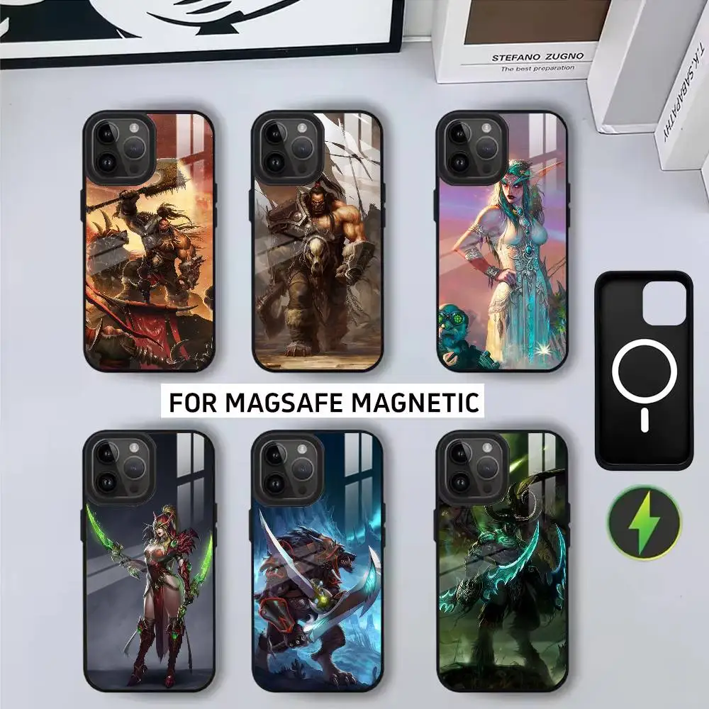 

W-world Of W-WarcraftS Game Phone Case For iPhone17,16,15,14,13,12,11 Plus,Pro Magnetic with Magsafe Wireless Charging