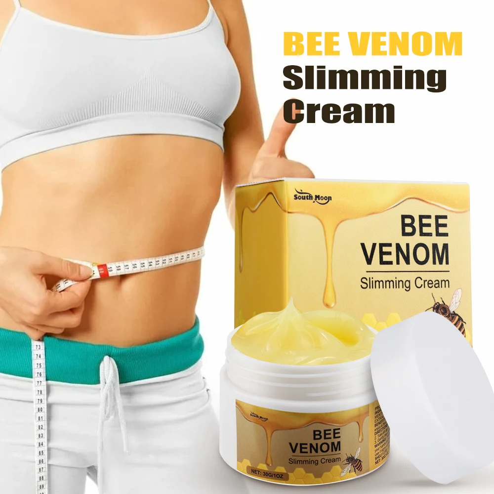 Bee Venom Massage Essential Oil Waist Belly Slimming Cream Body Fat  Anti Cellulite Cream Slimming Fat Burner Loss Weight