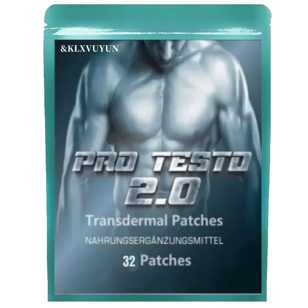 Pro Testo-Fast Muscle Building Patches, Efeito Extremamente Forte, Testosterona Transdérmica, para Saúde, Energia e Resistência