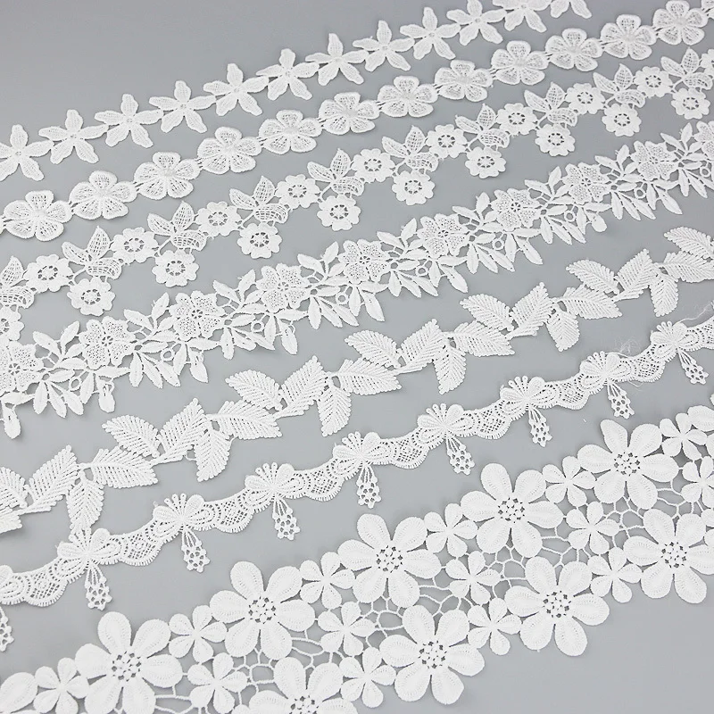 (1 yards/lot) white Handmade  lace lace jewelry patchwork material  lace ribbon DIY sewing garment accessories