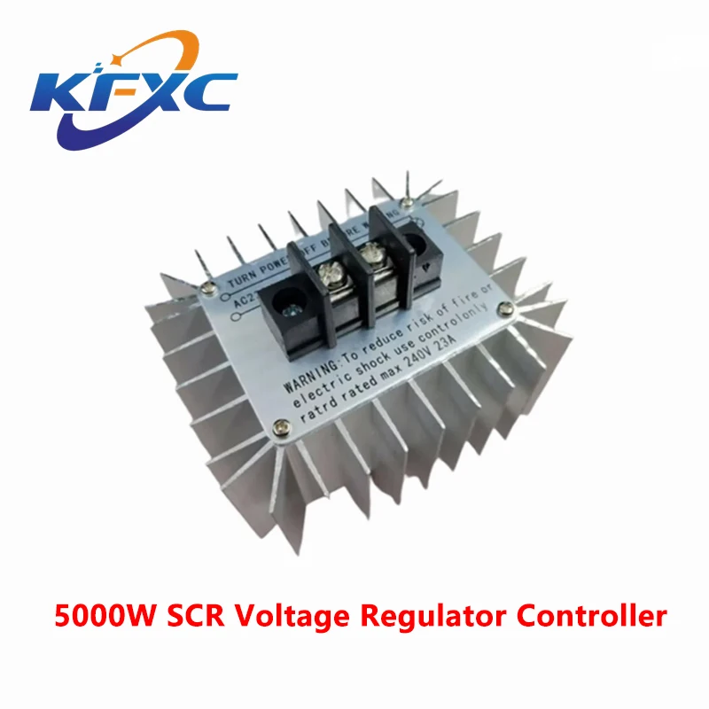 1pcs AC 220V 5000W SCR Voltage Regulator Controller LED Dimming Dimmers Thermostat 5000W Motor Speed Controller 220V