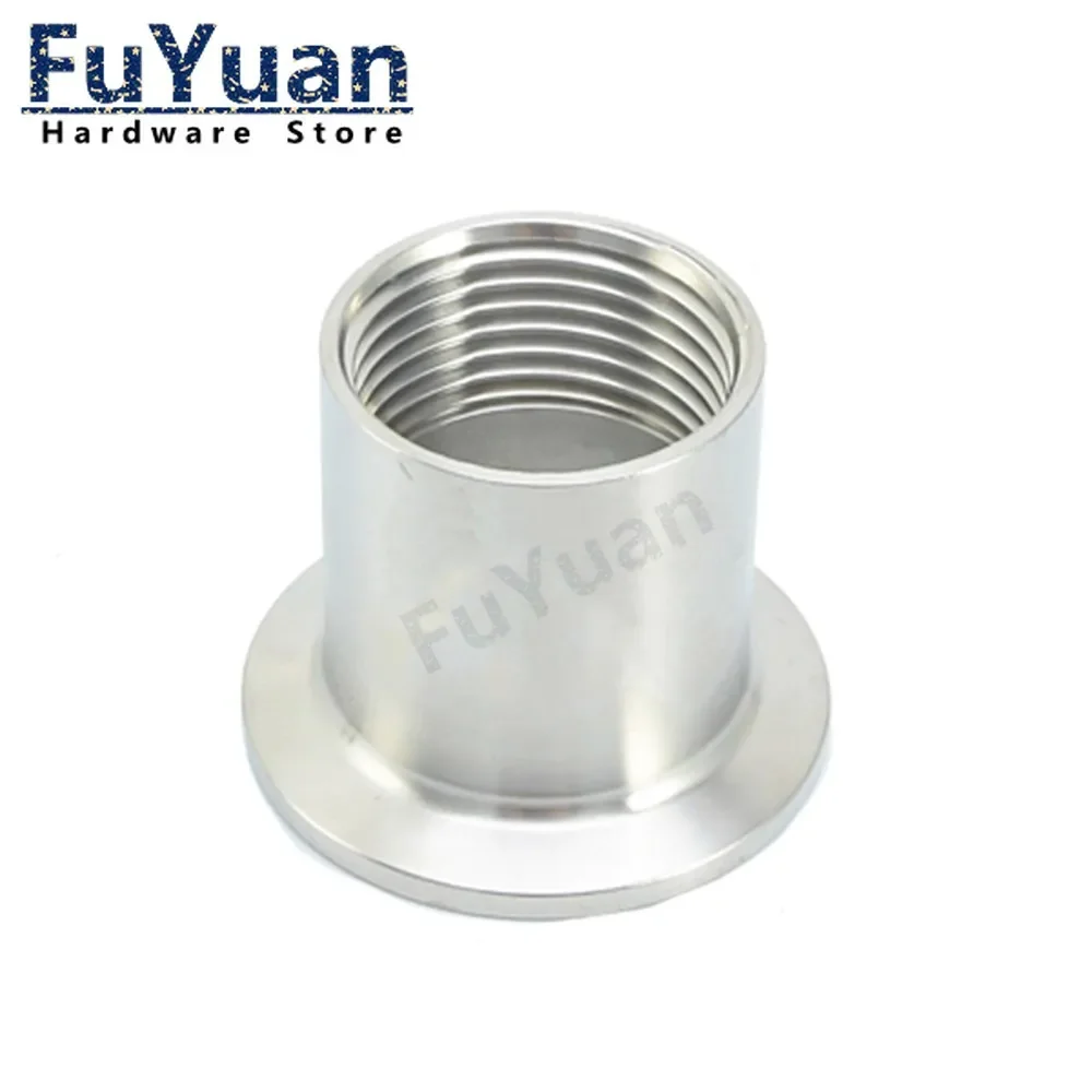 1/2 "-2" (DN15-DN50) محولات للسخان الفولاذ المقاوم للصدأ الصحية SS 304 أنثى تركيبات أنابيب الطويق الملولبة ثلاثي المشبك